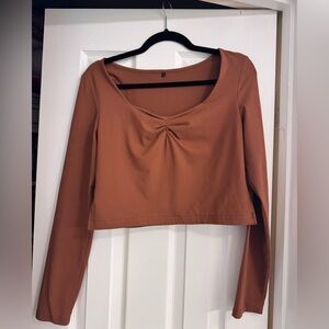 Women's Rust Long Sleeve Top